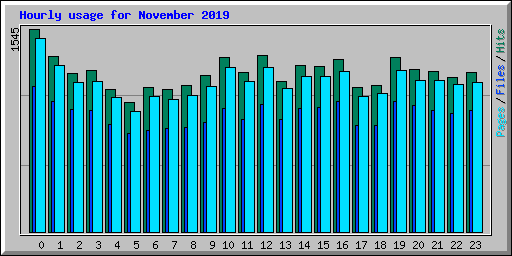 Hourly usage for November 2019